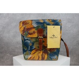 Patricia‎ Nash Floral Leather Crossbody Bag Small Convertible Backpack Purse